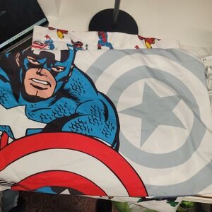 Marvel Avengers Full Size Flat Sheet with Reversible Pillowcase Bedding Hulk